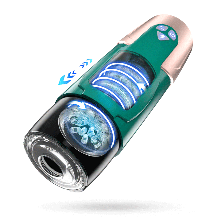 Fondlove 2-in-1 Stoßender und rotierender männlicher Masturbator