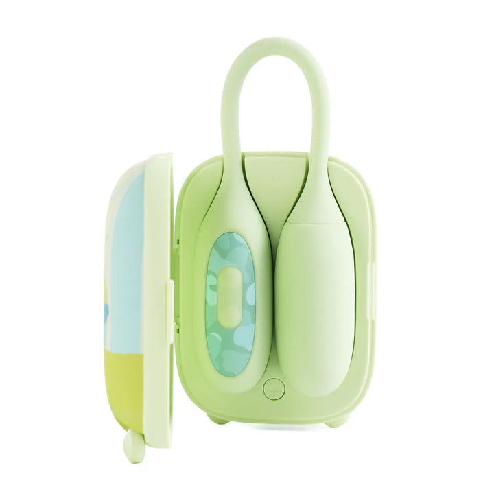 Valise magique verte - Œuf vibrant avec application, ventouse et étui rechargeable