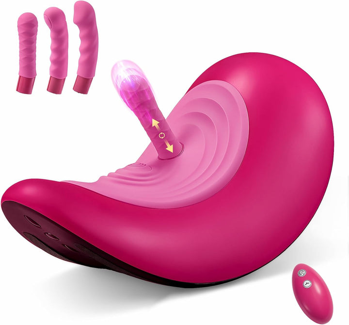 Remote Control Sex Saddle Machine with 3 Heated Dildos
