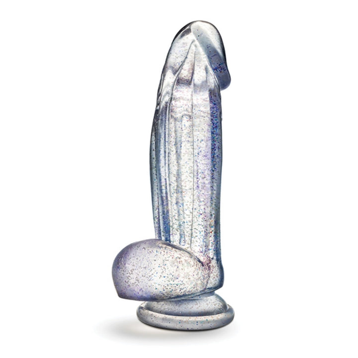 7.5 Inch Transparent Dildo – Flexible & Glittering for Solo or Partner Play