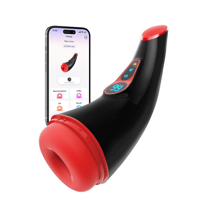 Sucking & Vibrating Heating Male Masturbator
