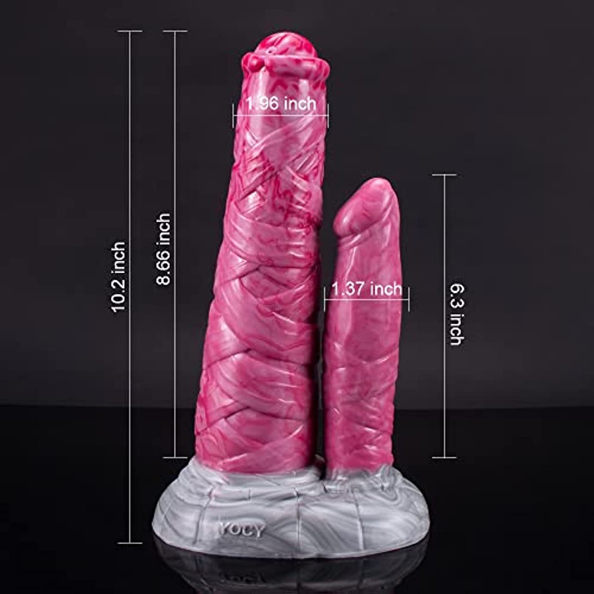 10.02in Silicone Double - Ended Monster Centaur Dildo - Sohimi