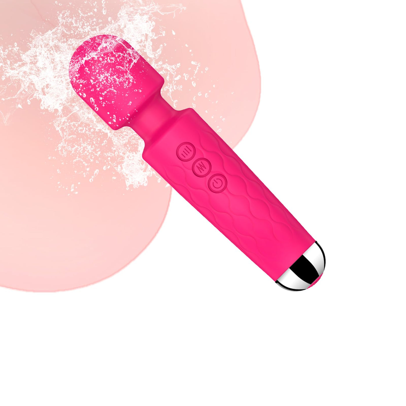 Rose Red Pleasure Wand: 8-Speed, 20-Pattern Clitoral & G-Spot Vibrator – Quiet, Waterproof Adult Sex Toy