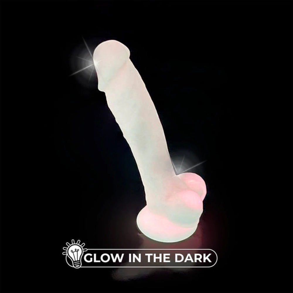 Doc Johnson SILEX-D 7 Inch Glow in the Dark Dual Density Silicone Dildo