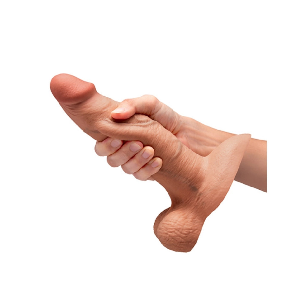 b-Vibe 8 Inch Girthy Realistic Silicone Dildo