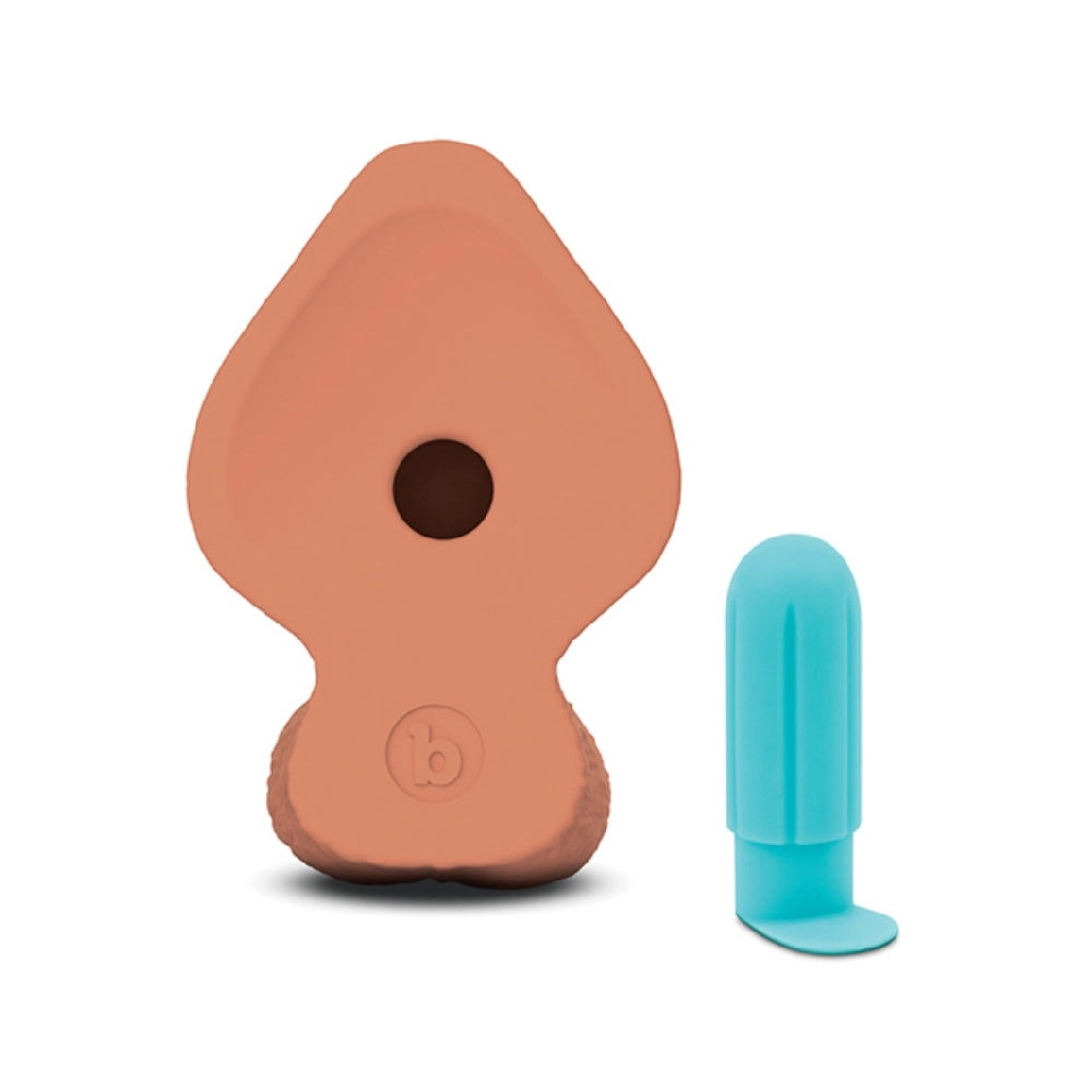 b-Vibe 8 Inch Girthy Realistic Silicone Dildo