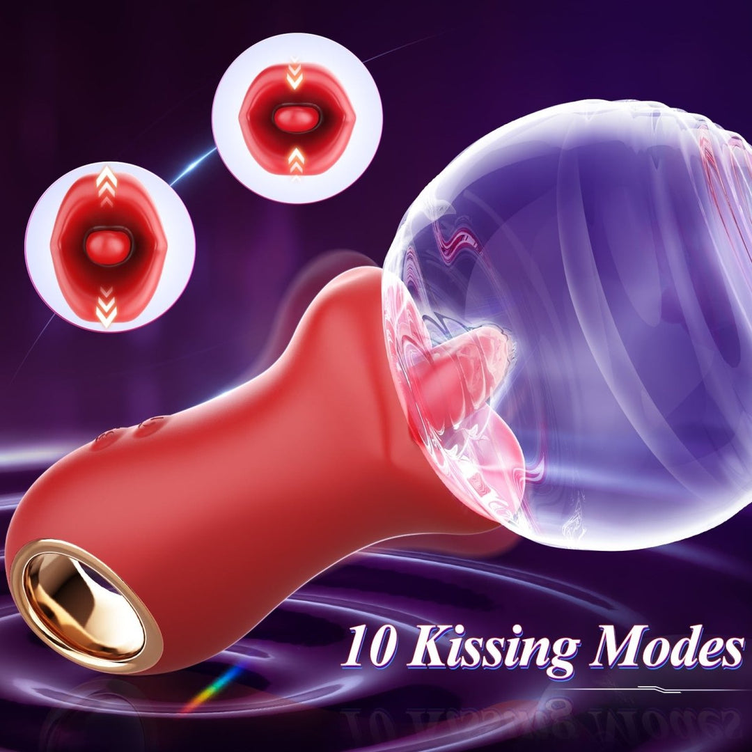 ABBY 3 in 1 Kissing and Licking Female Vibrator Sex Toy - Sohimi