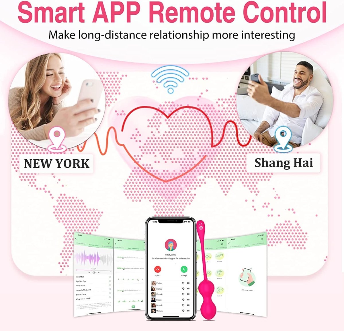 Bullet Vibrator with APP Control Adult Sex Toys - Sohimi