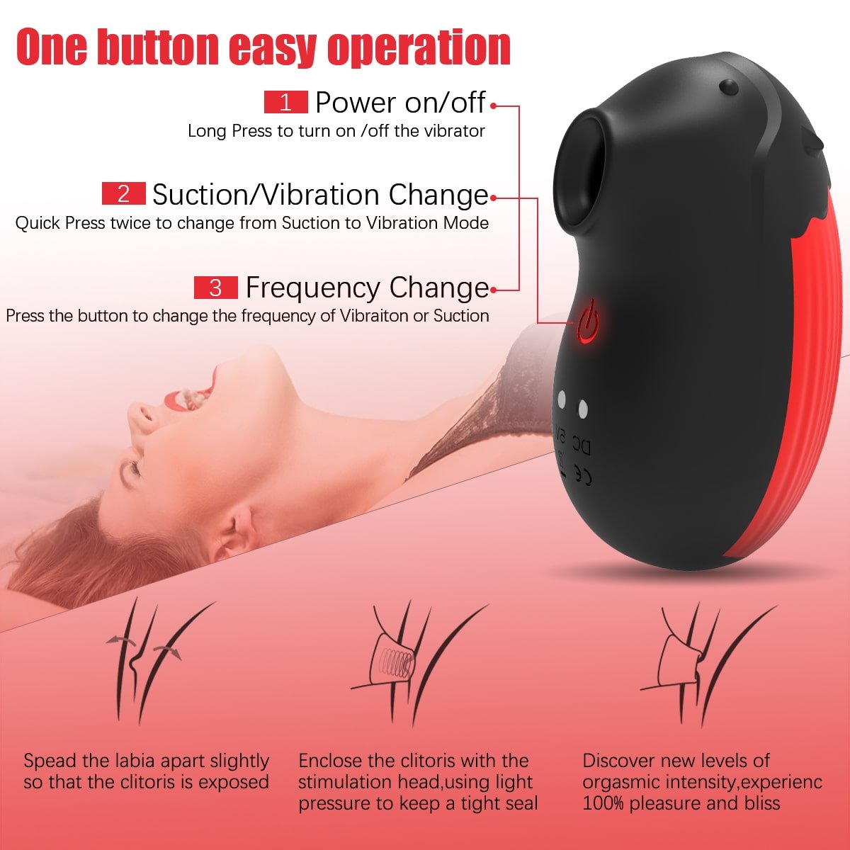 Clitoral Sucking Multiple Modes Vibrator Quiet Portable Size - Sohimi