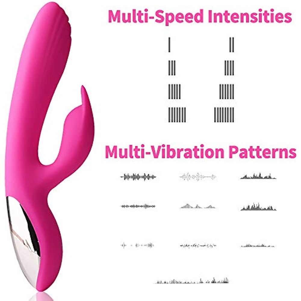 Double Fun Realistic Rabbit Silicone Sex Toy for Woman - Sohimi