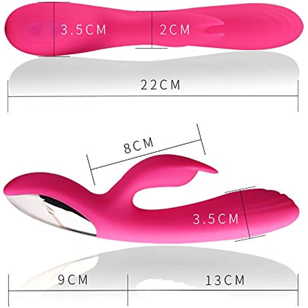 Double Fun Realistic Rabbit Silicone Sex Toy for Woman - Sohimi