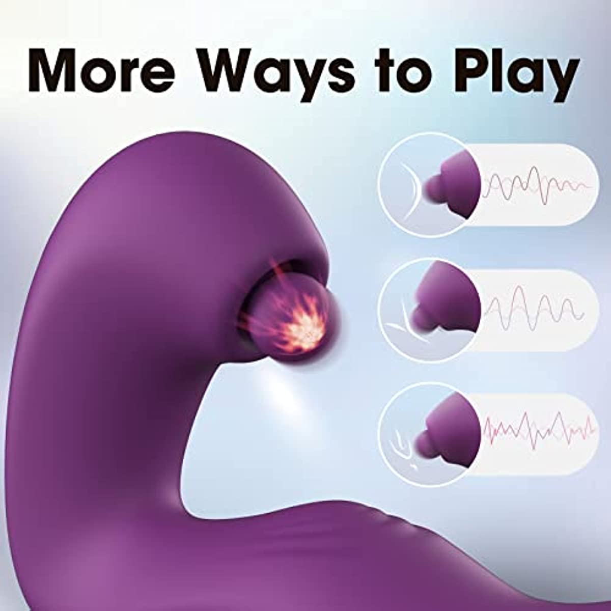 G Spot Clitoral Vibrator for Vagina Anal Stimulation3 in 1 Multi Vibrations - Sohimi