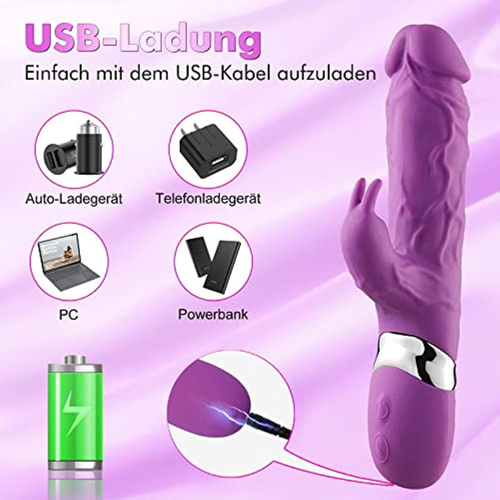 G - Spot Vibrator Quiet and Strong 7 Vibration Modes Rabbit Vibrator - Sohimi