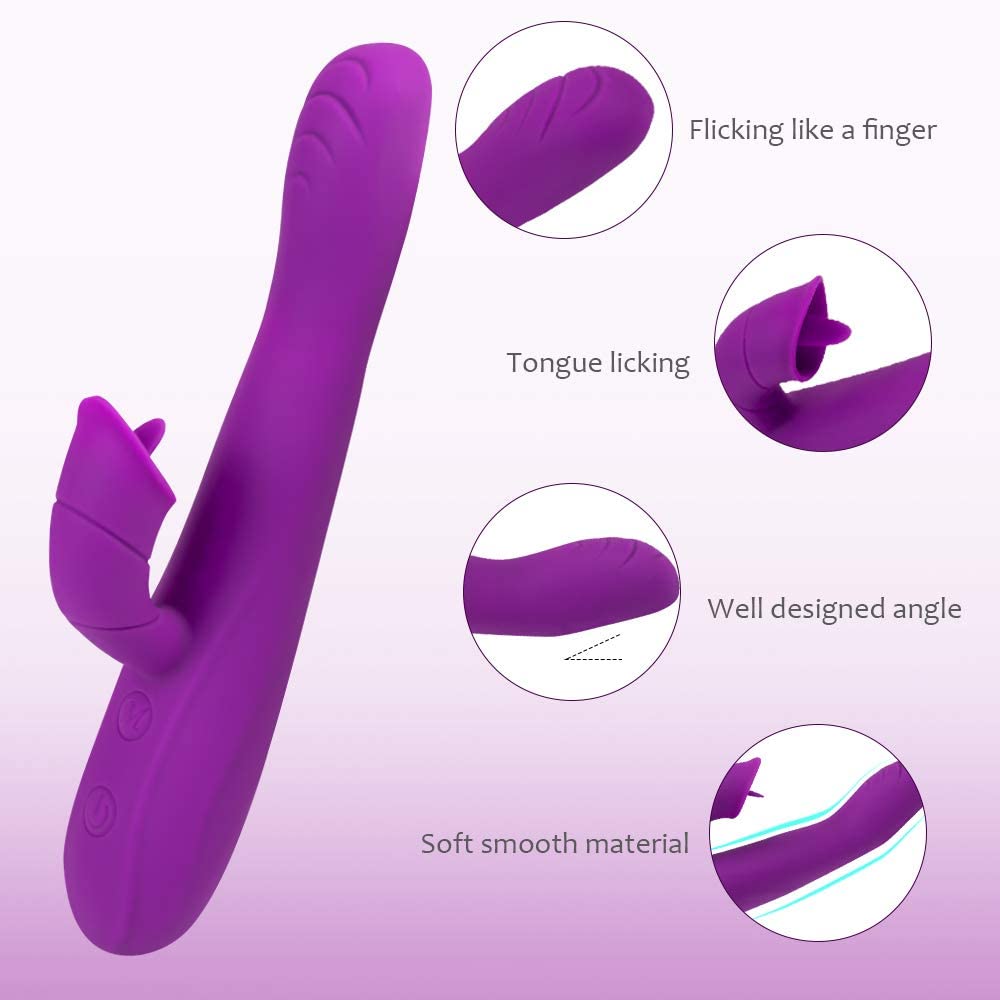 Specially - Made G - Spot Vibratior with Finger Bunny Tongue - Sohimi