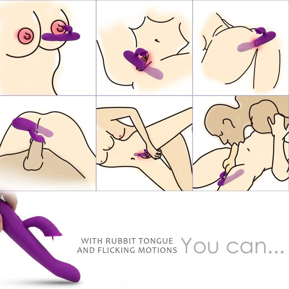 Specially - Made G - Spot Vibratior with Finger Bunny Tongue - Sohimi