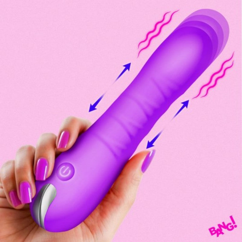 XR Brands Premium Thrusting Silicone Dildo