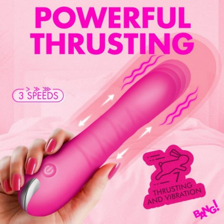 XR Brands Premium Thrusting Silicone Dildo