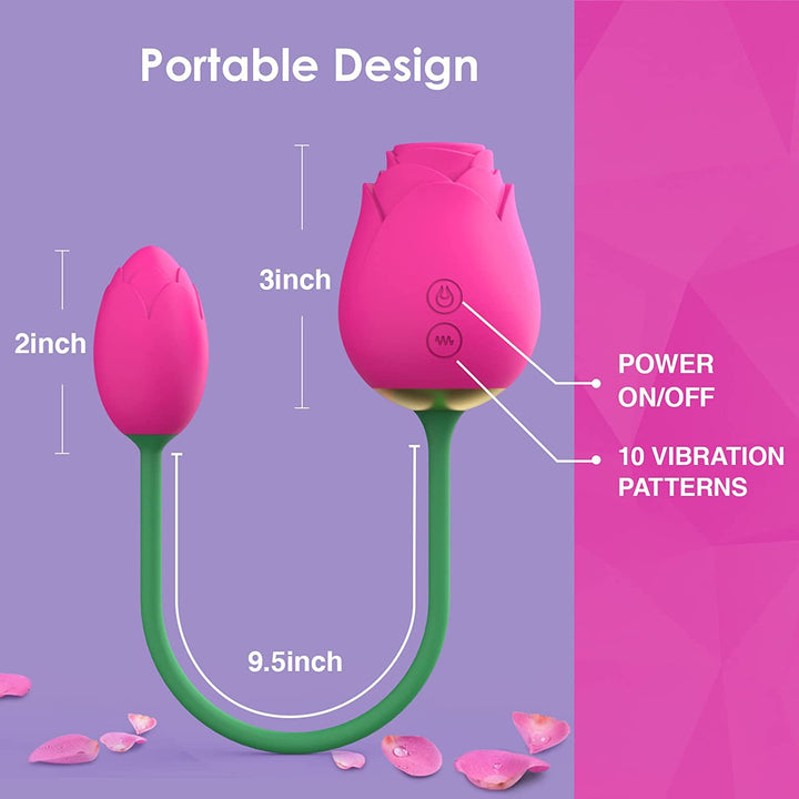 Sohimi Rose Sucking Vibrator with Egg