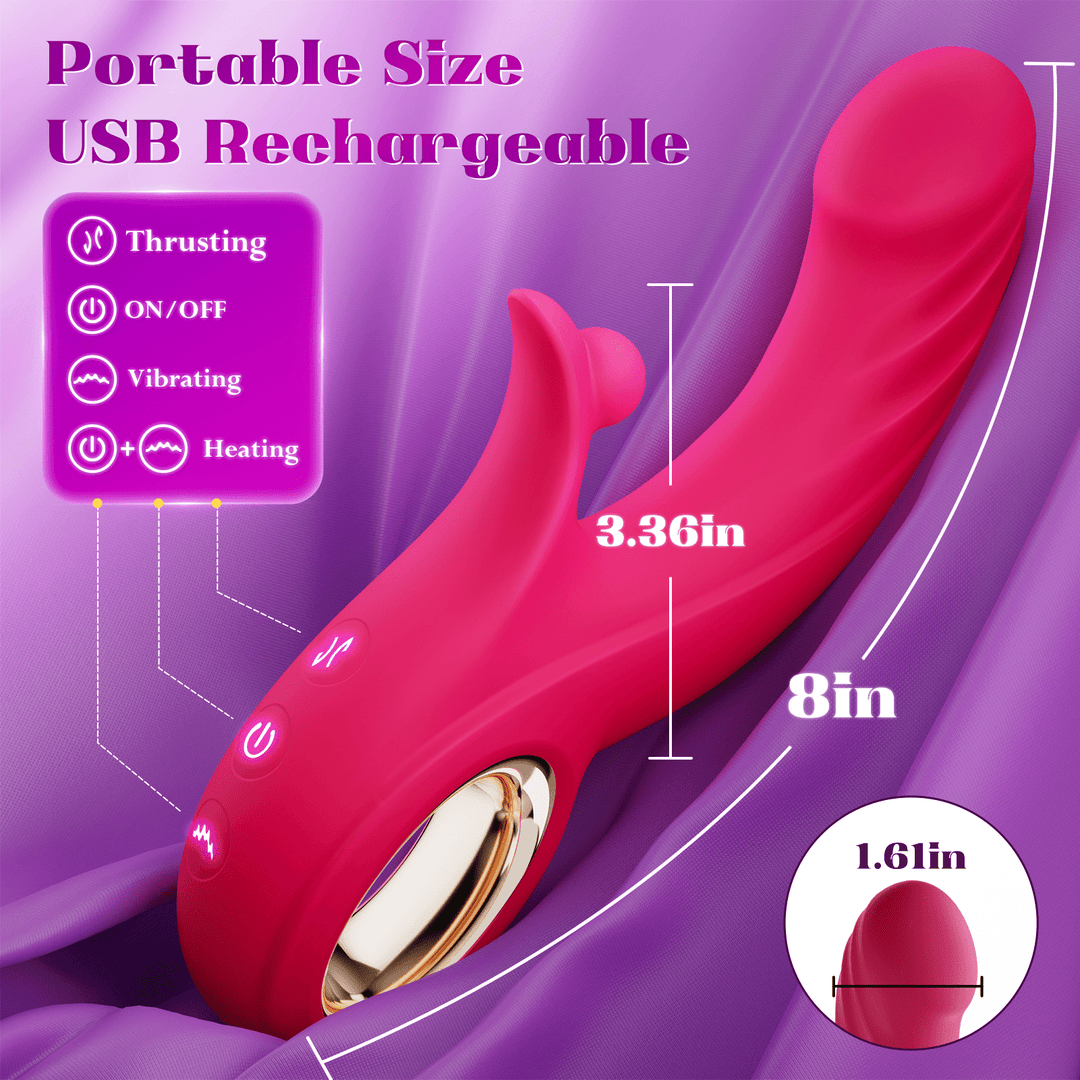 New 4 in 1 High Frequency Vibration ball and Smart Heating Vibrator