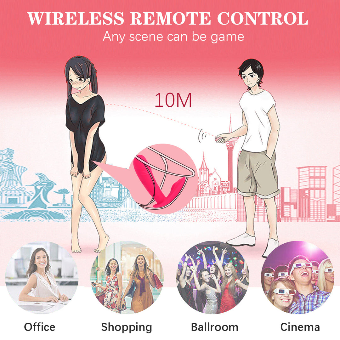 X9 Remote G Spot Butterfly Vibrating Panties with 10 Vibration Modes LUNA TEAR X9 Remote G Spot Butterfly Vibrating Panties with 10 Vibration Modes LUNA TEAR